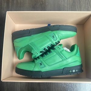 Green Louis vutton sneakers